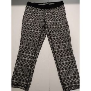 Soffe Dri Womens Capri Black and White Small